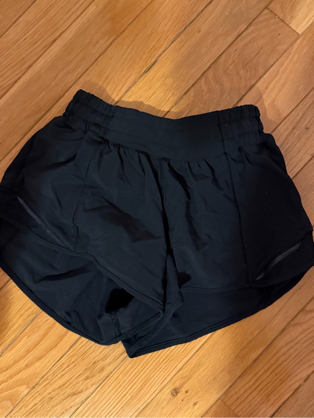 Women’s Black Athletic Shorts - Lightweight Running Shorts low rise 2.5